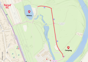 mapa čisteného územia